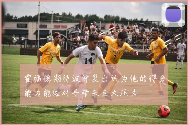 霍福德期待波津复出认为他的得分能力能给对手带来巨大压力